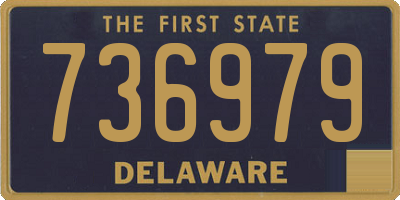 DE license plate 736979