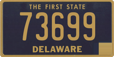 DE license plate 73699
