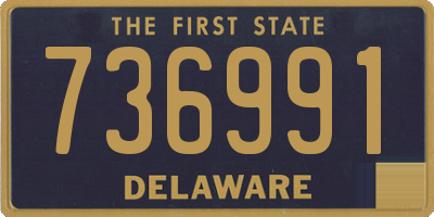 DE license plate 736991