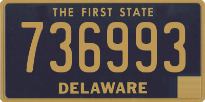 DE license plate 736993
