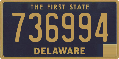 DE license plate 736994