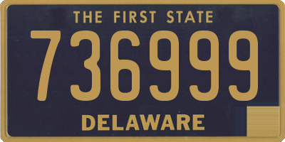 DE license plate 736999