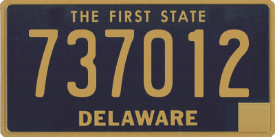 DE license plate 737012