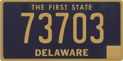 DE license plate 73703