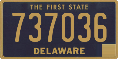 DE license plate 737036