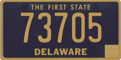 DE license plate 73705
