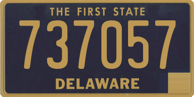 DE license plate 737057