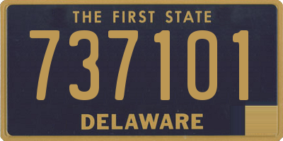 DE license plate 737101