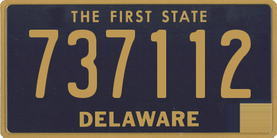 DE license plate 737112