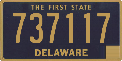 DE license plate 737117