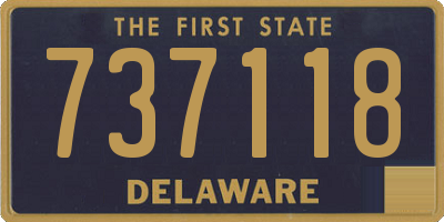 DE license plate 737118