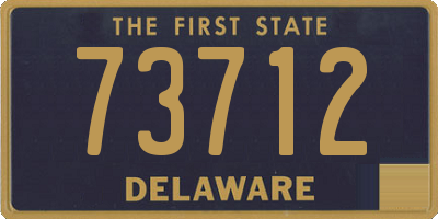 DE license plate 73712