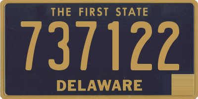 DE license plate 737122