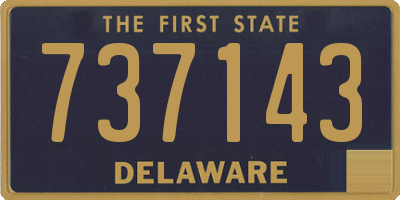 DE license plate 737143