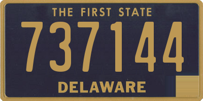 DE license plate 737144