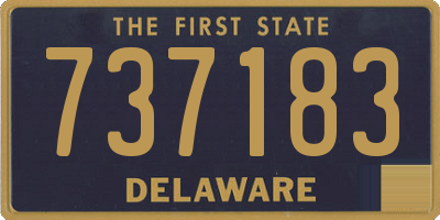 DE license plate 737183