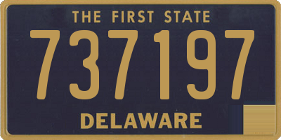 DE license plate 737197