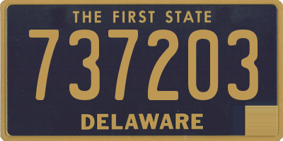 DE license plate 737203