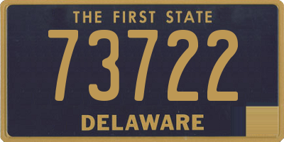 DE license plate 73722