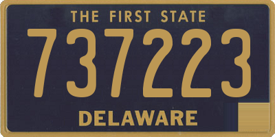 DE license plate 737223