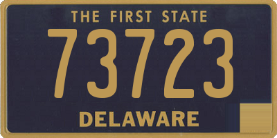 DE license plate 73723