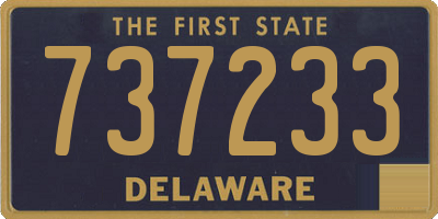 DE license plate 737233