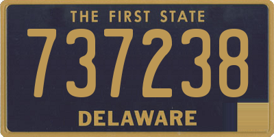 DE license plate 737238