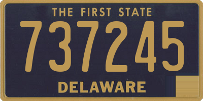 DE license plate 737245