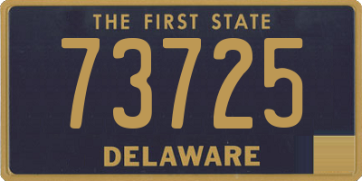 DE license plate 73725