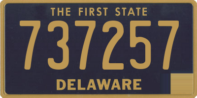 DE license plate 737257