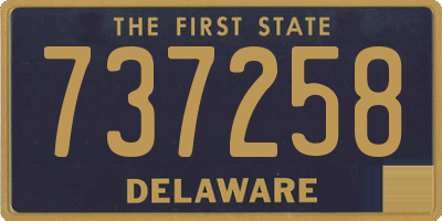 DE license plate 737258