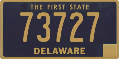 DE license plate 73727