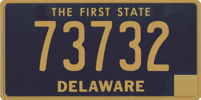 DE license plate 73732