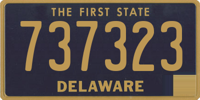 DE license plate 737323