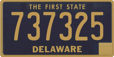 DE license plate 737325