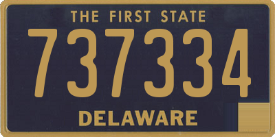 DE license plate 737334