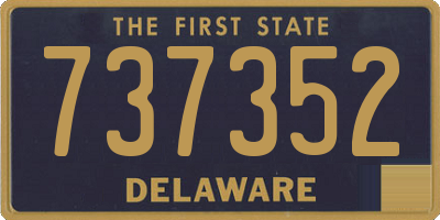 DE license plate 737352