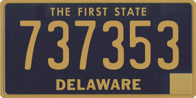 DE license plate 737353