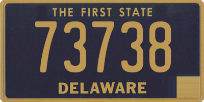 DE license plate 73738