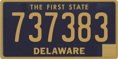 DE license plate 737383