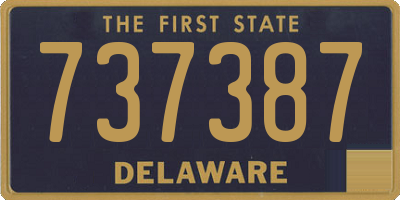 DE license plate 737387