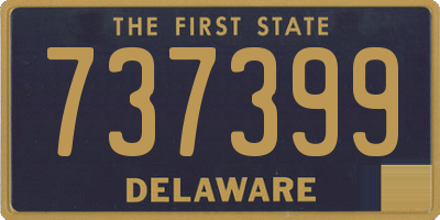 DE license plate 737399