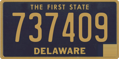DE license plate 737409