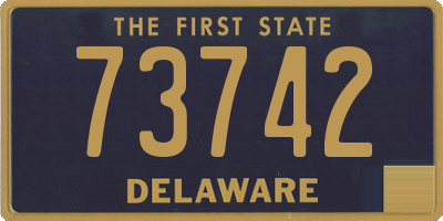 DE license plate 73742