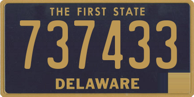 DE license plate 737433