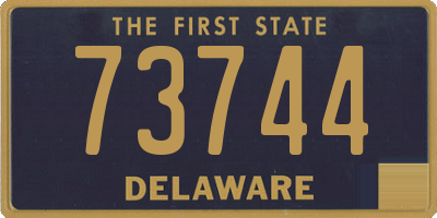 DE license plate 73744