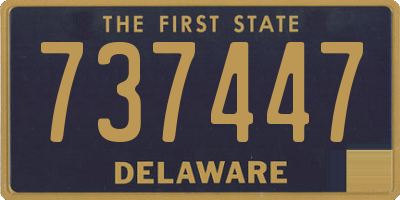 DE license plate 737447
