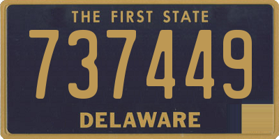 DE license plate 737449