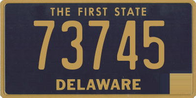 DE license plate 73745