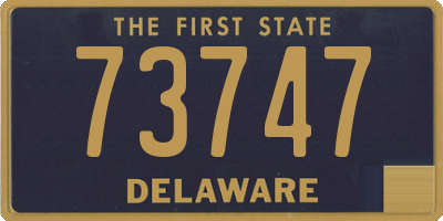 DE license plate 73747